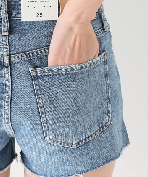 MUSE de Deuxieme classe（ミューズデドゥーズィエムクラス）の「ショートパンツ（パンツ・ブルー A/(045)/25/在庫なし/26/取り寄せ/27）」の10枚目の写真