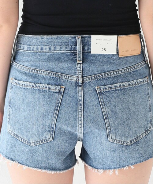 MUSE de Deuxieme classe（ミューズデドゥーズィエムクラス）の「ショートパンツ（パンツ・ブルー A/(045)/25/在庫なし/26/取り寄せ/27）」の9枚目の写真