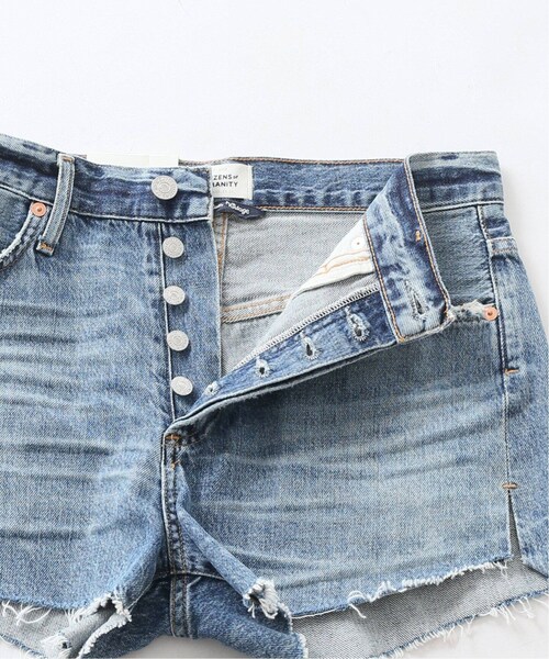 MUSE de Deuxieme classe（ミューズデドゥーズィエムクラス）の「ショートパンツ（パンツ・ブルー A/(045)/25/在庫なし/26/取り寄せ/27）」の19枚目の写真