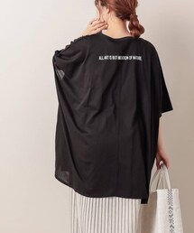 PUAL CE CIN | 【サステナブル】ロゴプリントチュニック(Tシャツ/カットソー)