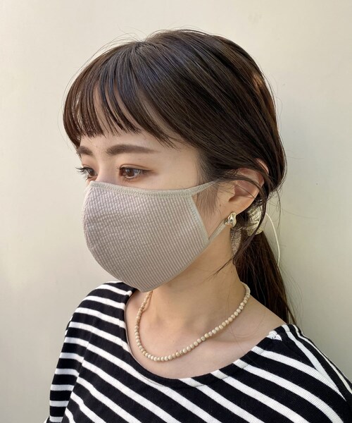 CAPRICIEUX LE'MAGE（カプリシューレマージュ）の「〈洗える〉UV冷感2層構造マスク（その他・レディース・ライトベージュ/ライトグレー/ホワイト/ベージュ・F）」の3枚目の写真