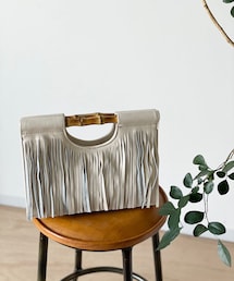 RIVE DROITE | 【story.(ストーリー)】フリンジバッグ(トートバッグ)