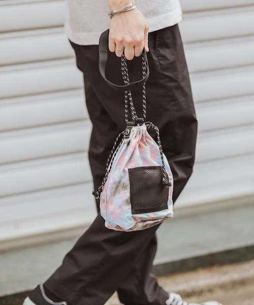 Ciaopanic Typy チャオパニックティピー チャオパニックティピー の タイダイナイロン巾着バッグ ショルダーバッグ Wear