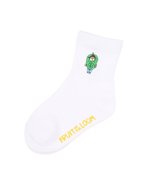 CIAOPANIC TYPY（チャオパニックティピー）の「【KIDS】【FRUIT OF THE LOOM】FRUITMAN SOX（ソックス/靴下・キッズ・ホワイト/ホワイトその他1/ホワイトその他2/ホワイトその他3・16to18）」の2枚目の写真