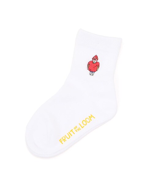 CIAOPANIC TYPY（チャオパニックティピー）の「【KIDS】【FRUIT OF THE LOOM】FRUITMAN SOX（ソックス/靴下・キッズ・ホワイト/ホワイトその他1/ホワイトその他2/ホワイトその他3・16to18）」の3枚目の写真