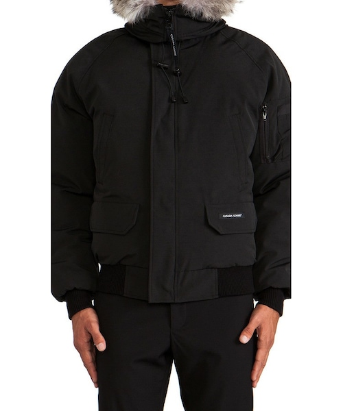 CANADA GOOSE（カナダグース）の「Canada Goose Chilliwack Bomber with Coyote Fur Trim（トップス・メンズ・Black・L/M/XL）」の4枚目の写真