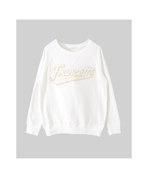 KBF(ケイビーエフ)の「Francetteスウェット(トップス・レディース・GRAY/NAVY/OFFWHITE・one)」の1枚目の写真