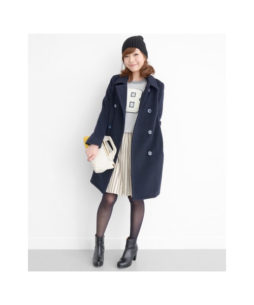 URBAN RESEARCH ROSSO WOMEN（アーバンリサーチ　ロッソ）の「ダブルコート（ジャケット/アウター・レディース・CAMEL/BLACK/NAVY・S/M）」の12枚目の写真