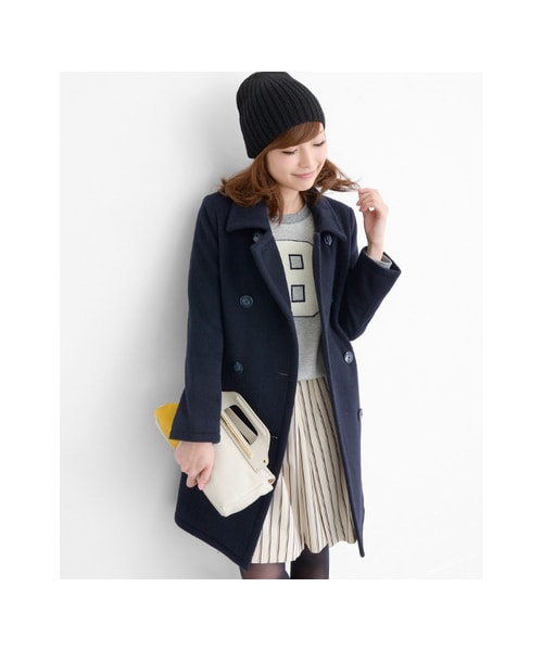URBAN RESEARCH ROSSO WOMEN（アーバンリサーチ　ロッソ）の「ダブルコート（ジャケット/アウター・レディース・CAMEL/BLACK/NAVY・S/M）」の11枚目の写真