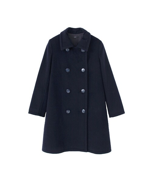 URBAN RESEARCH ROSSO WOMEN（アーバンリサーチ　ロッソ）の「ダブルコート（ジャケット/アウター・レディース・CAMEL/BLACK/NAVY・S/M）」の3枚目の写真