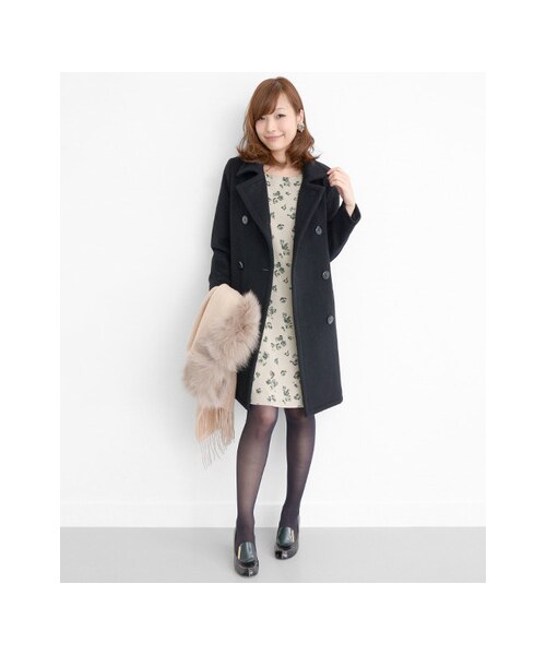 URBAN RESEARCH ROSSO WOMEN（アーバンリサーチ　ロッソ）の「ダブルコート（ジャケット/アウター・レディース・CAMEL/BLACK/NAVY・S/M）」の10枚目の写真