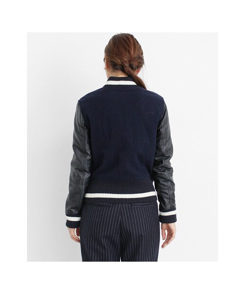 URBAN RESEARCH Sonny Label（アーバンリサーチサニーレーベル）の「スタジャン（ジャケット/アウター・レディース・グレー/ネイビー・FREE）」の9枚目の写真