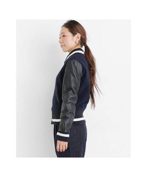 URBAN RESEARCH Sonny Label（アーバンリサーチサニーレーベル）の「スタジャン（ジャケット/アウター・レディース・グレー/ネイビー・FREE）」の8枚目の写真