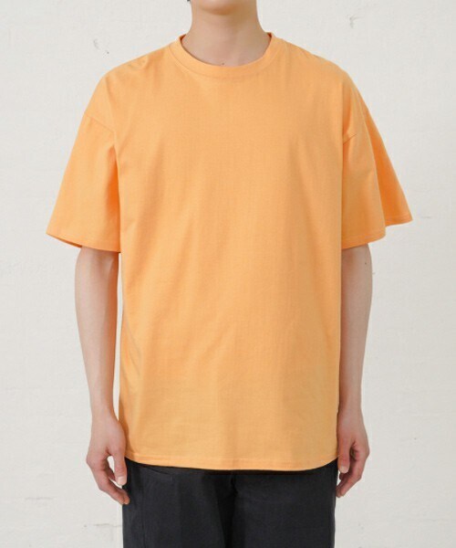 D'MENS by DHOLIC（ディーメンズ）の「ベーシック半袖Tシャツ（Tシャツ/カットソー・メンズ・ホワイト/グリーン/オレンジ/ブラック・M/L/XL）」の4枚目の写真