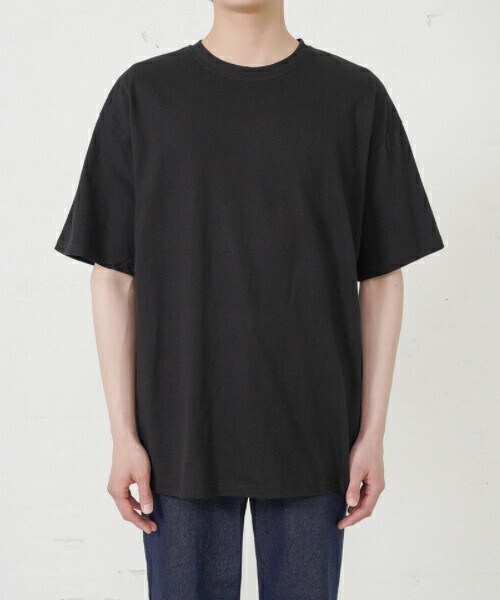D'MENS by DHOLIC（ディーメンズ）の「ベーシック半袖Tシャツ（Tシャツ/カットソー・メンズ・ホワイト/グリーン/オレンジ/ブラック・M/L/XL）」の2枚目の写真