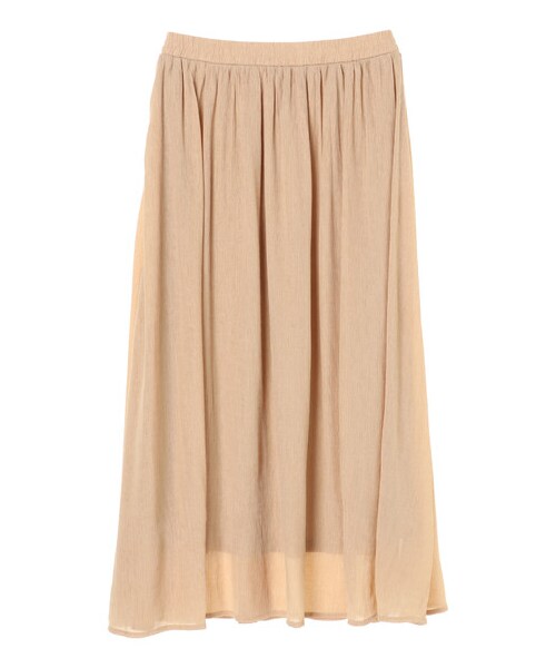 earth music&ecology（アースミュージックアンドエコロジー）の「楊柳クレープフレアスカート（スカート・ベージュ/ブラウン/ミント/エクリュ・F）」の10枚目の写真