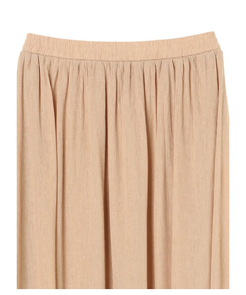 earth music&ecology（アースミュージックアンドエコロジー）の「楊柳クレープフレアスカート（スカート・ベージュ/ブラウン/ミント/エクリュ・F）」の3枚目の写真