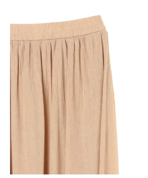 earth music&ecology（アースミュージックアンドエコロジー）の「楊柳クレープフレアスカート（スカート・ベージュ/ブラウン/ミント/エクリュ・F）」の4枚目の写真