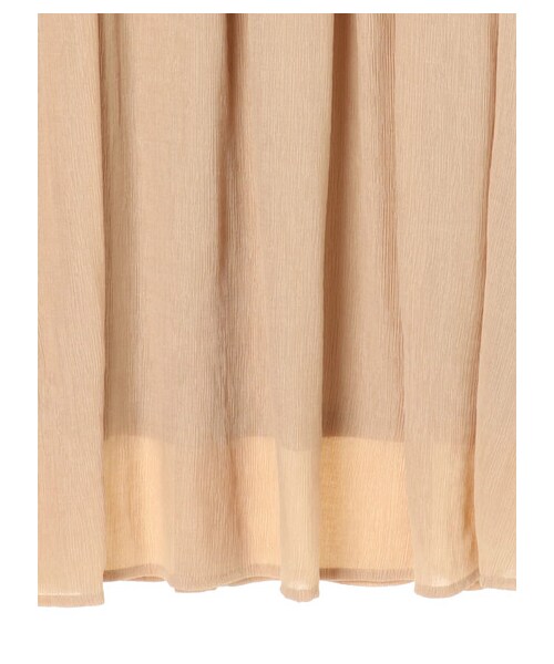 earth music&ecology（アースミュージックアンドエコロジー）の「楊柳クレープフレアスカート（スカート・ベージュ/ブラウン/ミント/エクリュ・F）」の5枚目の写真