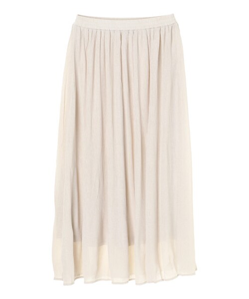 earth music&ecology（アースミュージックアンドエコロジー）の「楊柳クレープフレアスカート（スカート・ベージュ/ブラウン/ミント/エクリュ・F）」の13枚目の写真