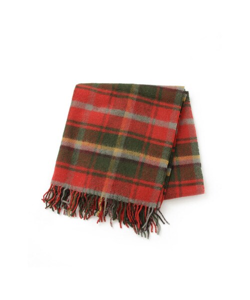 URBAN RESEARCH DOORS（アーバンリサーチドアーズ）の「TWEED MILL　大判チェックストール（ファッション雑貨・レディース・Fall Check/Pane Check/Dark Maple/Sky Blue・FREE）」の4枚目の写真