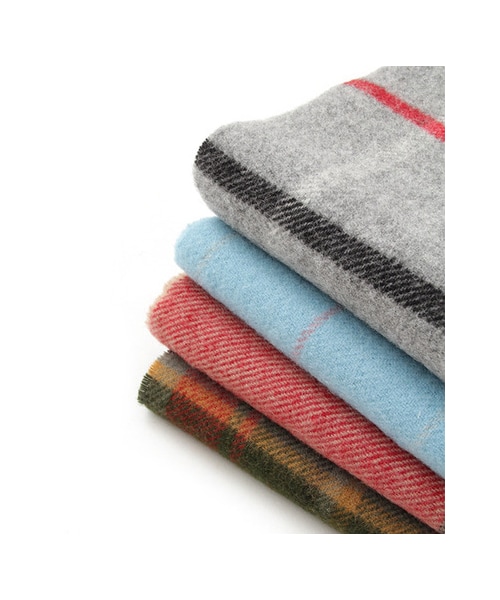 URBAN RESEARCH DOORS（アーバンリサーチドアーズ）の「TWEED MILL　大判チェックストール（ファッション雑貨・レディース・Fall Check/Pane Check/Dark Maple/Sky Blue・FREE）」の7枚目の写真
