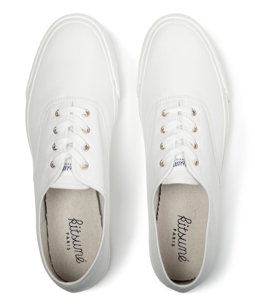 Maison Kitsune（メゾンキツネ）の「White Canvas Sneakers（シューズ・メンズ・other・EU）」の3枚目の写真