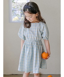 DHOLIC kids | [honeybee] チェックスモークワンピース(ワンピース)