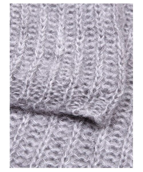 Green Parks fuuwa(グリーンパークスフーワ)の「・シンプルニットスヌード(ストール・マフラー・アイボリー/杢グレー/ブラック/ボルドー・F)」の7枚目の写真