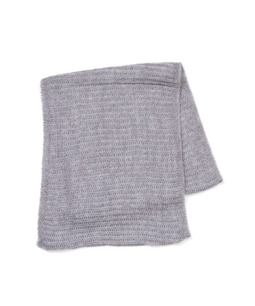 Green Parks fuuwa(グリーンパークスフーワ)の「・シンプルニットスヌード(ストール・マフラー・アイボリー/杢グレー/ブラック/ボルドー・F)」の3枚目の写真