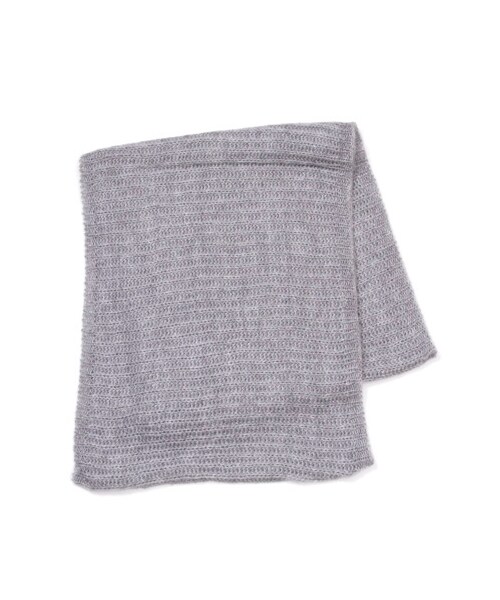 Green Parks fuuwa(グリーンパークスフーワ)の「・シンプルニットスヌード(ストール・マフラー・アイボリー/杢グレー/ブラック/ボルドー・F)」の5枚目の写真