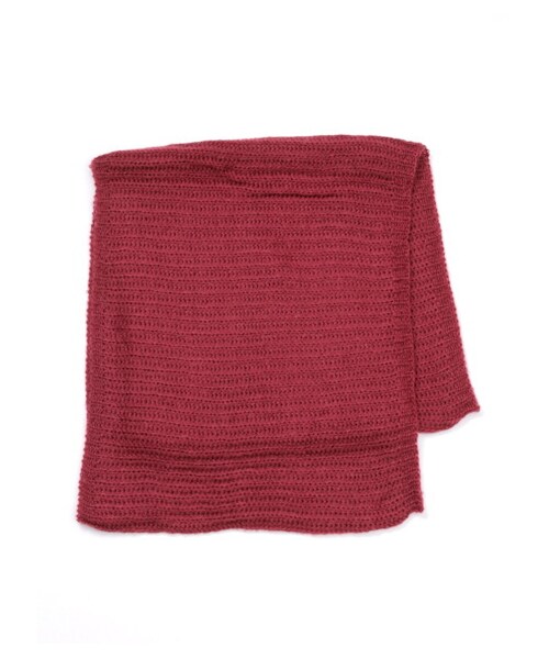 Green Parks fuuwa(グリーンパークスフーワ)の「・シンプルニットスヌード(ストール・マフラー・アイボリー/杢グレー/ブラック/ボルドー・F)」の4枚目の写真