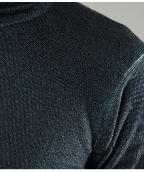 JUNMEN（ジュンメン）の「【先行受注】マジックダイタートルネック（ニット・メンズ・グリーン/ネイビー/ワイン・M/L）」の11枚目の写真