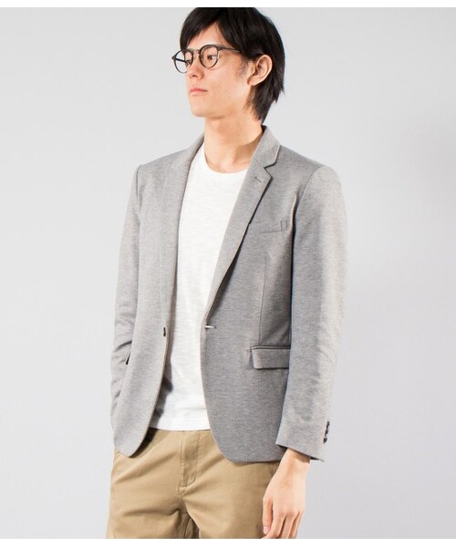 JUNRED(ジュンレッド)の「カット1Bジャケット(ジャケット・メンズ・グレー/ネイビー・0/1/2)」の1枚目の写真