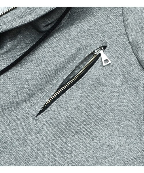 KATHARINE HAMNETT LONDON (キャサリンハムネットロンドン)の「HOODED BACK PILE (MENS)(ジャケット/アウター・メンズ・ブラック/ブルー/グレー・M/L/AL)」の7枚目の写真