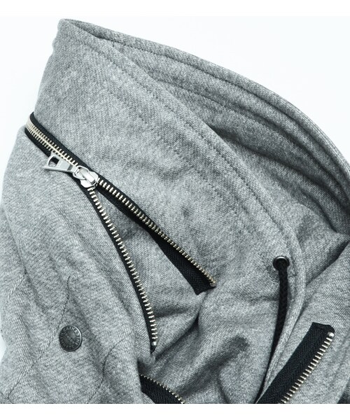 KATHARINE HAMNETT LONDON (キャサリンハムネットロンドン)の「HOODED BACK PILE (MENS)(ジャケット/アウター・メンズ・ブラック/ブルー/グレー・M/L/AL)」の12枚目の写真