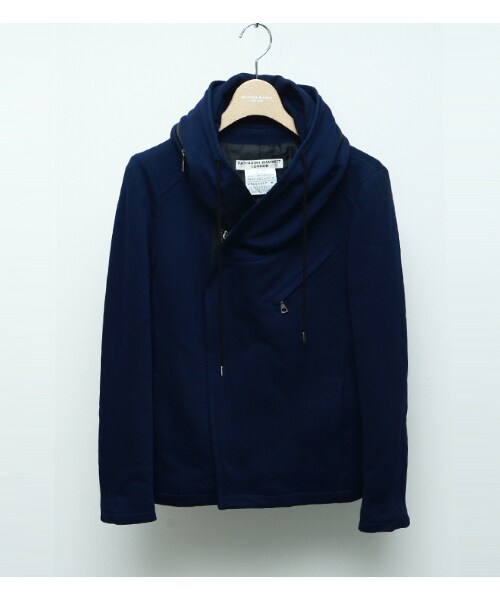 KATHARINE HAMNETT LONDON (キャサリンハムネットロンドン)の「HOODED BACK PILE (MENS)(ジャケット/アウター・メンズ・ブラック/ブルー/グレー・M/L/AL)」の3枚目の写真