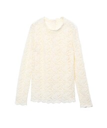 NINE | 起毛レースハイネックトップス(トップス)