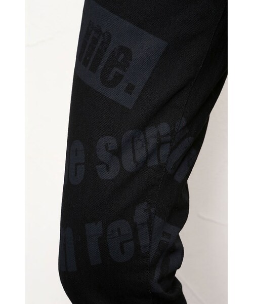 NINE（ナイン）の「グラフィックプリントデニムパンツ（その他・レディース・ブラック・00(SS)/0(S)/1(M)）」の3枚目の写真