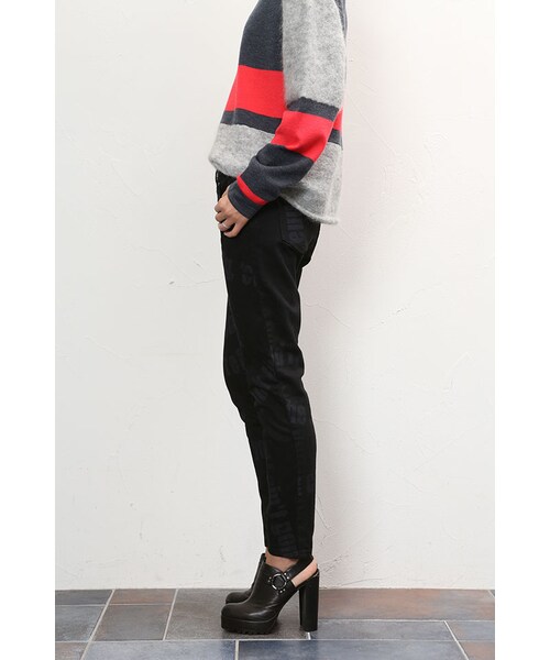 NINE（ナイン）の「グラフィックプリントデニムパンツ（その他・レディース・ブラック・00(SS)/0(S)/1(M)）」の5枚目の写真