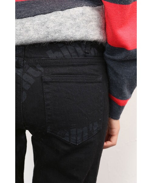 NINE（ナイン）の「グラフィックプリントデニムパンツ（その他・レディース・ブラック・00(SS)/0(S)/1(M)）」の2枚目の写真