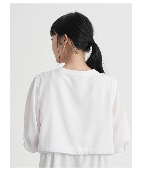 earth music&ecology（アースミュージックアンドエコロジー）の「【WEB限定】サイドリボンシャツワンピース（ワンピース/ドレス・オフホワイト/ネイビー/アイスブルー・F）」の21枚目の写真