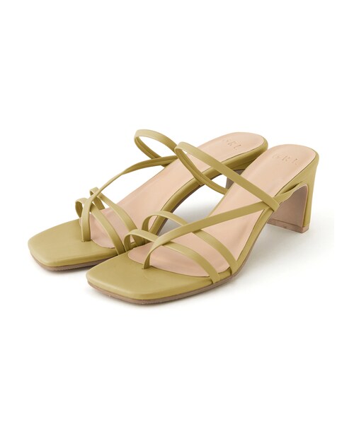 GRL（グレイル）の「ナローストラップサンダル（サンダル・レディース・ベージュ/アイボリー/ブルーグレー/ブラック/ピンク/ブラウン/イエロー/シルバー/グリーン・24.5）」の7枚目の写真