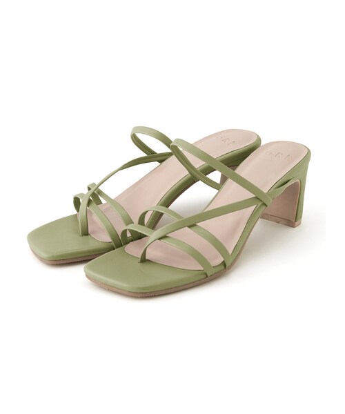 GRL（グレイル）の「ナローストラップサンダル（サンダル・レディース・ベージュ/アイボリー/ブルーグレー/ブラック/ピンク/ブラウン/イエロー/シルバー/グリーン・24.5）」の5枚目の写真