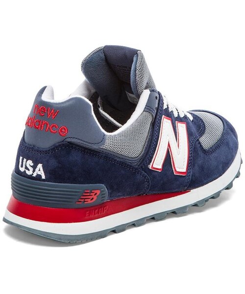 NEW BALANCE（ニューバランス）の「New Balance Made in USA US574（スニーカー・メンズ・Blue Red・12/10.5/8/9/9.5/10/11）」の6枚目の写真