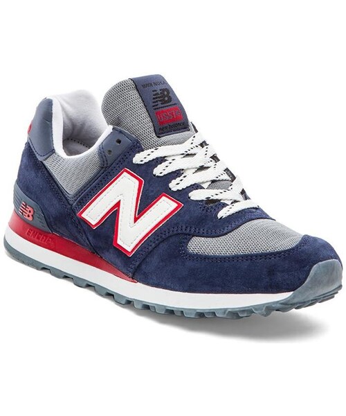 NEW BALANCE（ニューバランス）の「New Balance Made in USA US574（スニーカー・メンズ・Blue Red・12/10.5/8/9/9.5/10/11）」の3枚目の写真