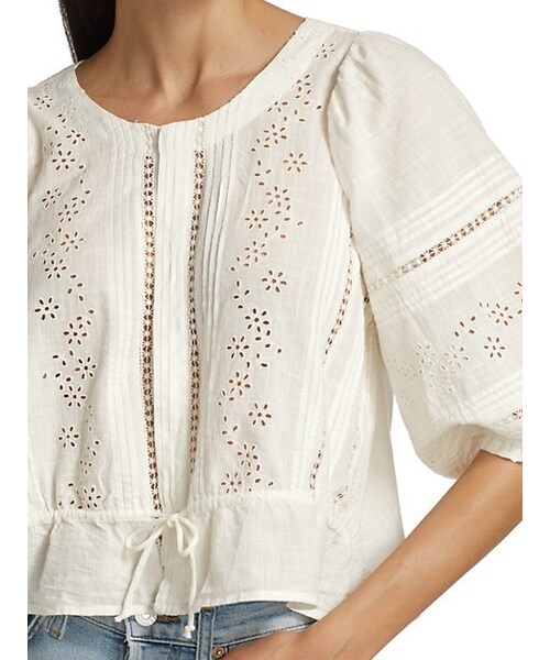 FREE PEOPLE（フリーピープル）の「Daisy Chains Eyelet Top（シャツ/ブラウス・レディース・IVORY・Medium）」の6枚目の写真
