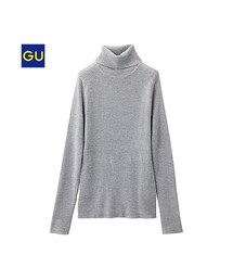 GU | （GU）リブタートルセーター（長袖）(トップス)