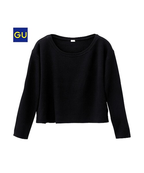 GU（ジーユー）の「（GU）ミラノリブセーター（長袖）（WOMEN ⁄ ニット・レディース・NAVY/BLACK/GRAY/OFF WHITE・XL/M/L/S）」の3枚目の写真