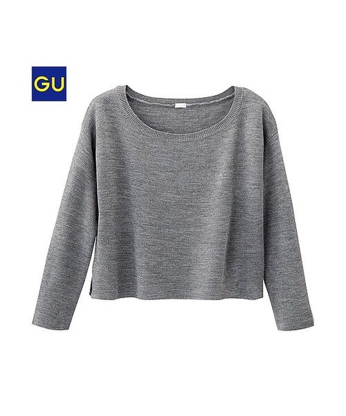 GU（ジーユー）の「（GU）ミラノリブセーター（長袖）（WOMEN ⁄ ニット・レディース・NAVY/BLACK/GRAY/OFF WHITE・XL/M/L/S）」の4枚目の写真